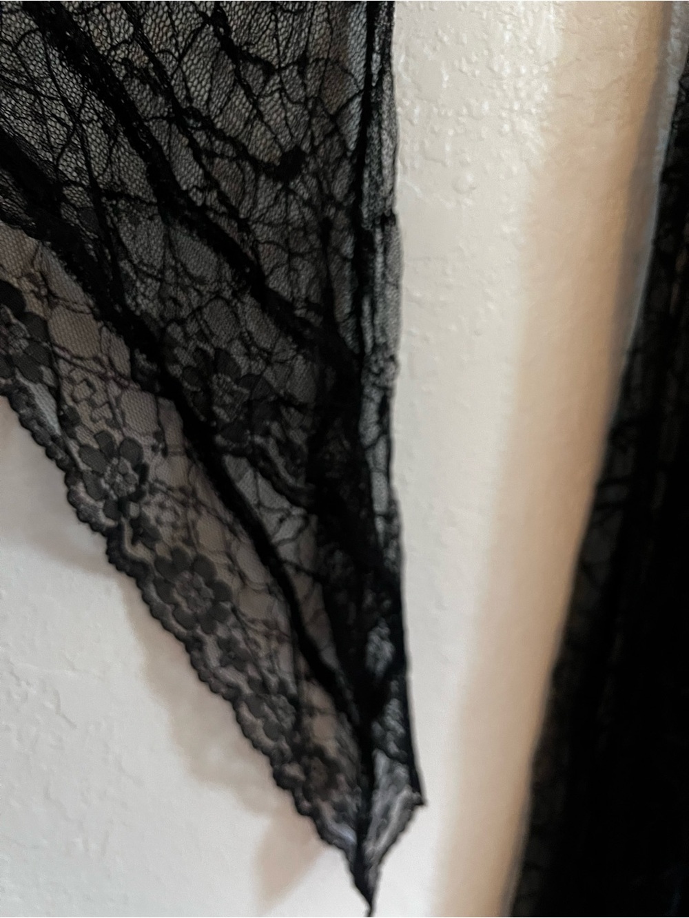 Soft Whimsigoth / Witchy Goddess Hooded Lace Duster Gown Flare Sleeve Cloak (3X) - Picture 4 of 13